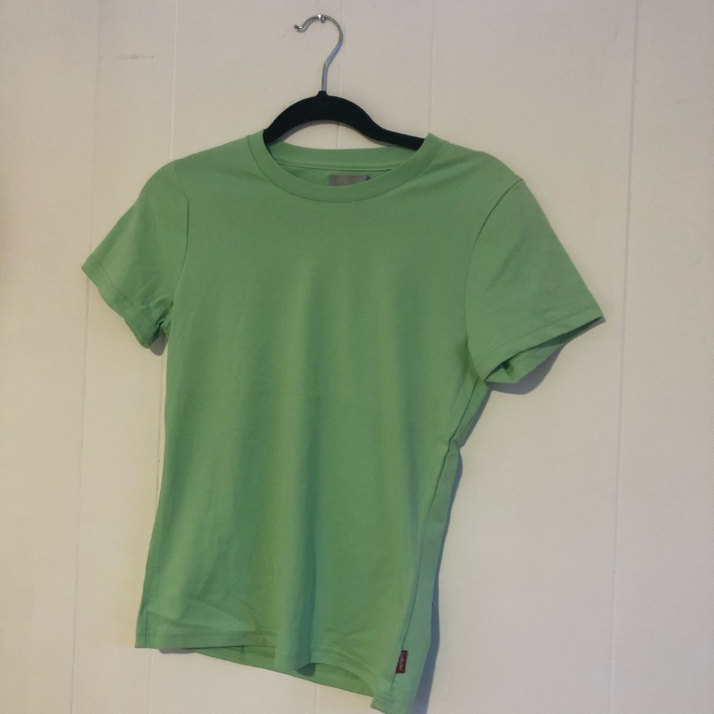 GREEN COTTON TEE
